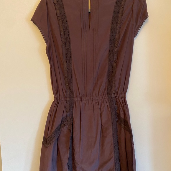 Juicy couture into the night plum vintage style mini / midi lace dress xs - Picture 4 of 5